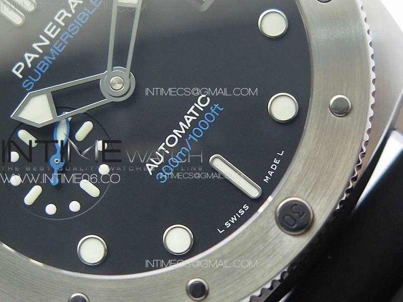 PAM1229 Submersible TTF Best Edition on Black Rubber Strap P.900 Clone